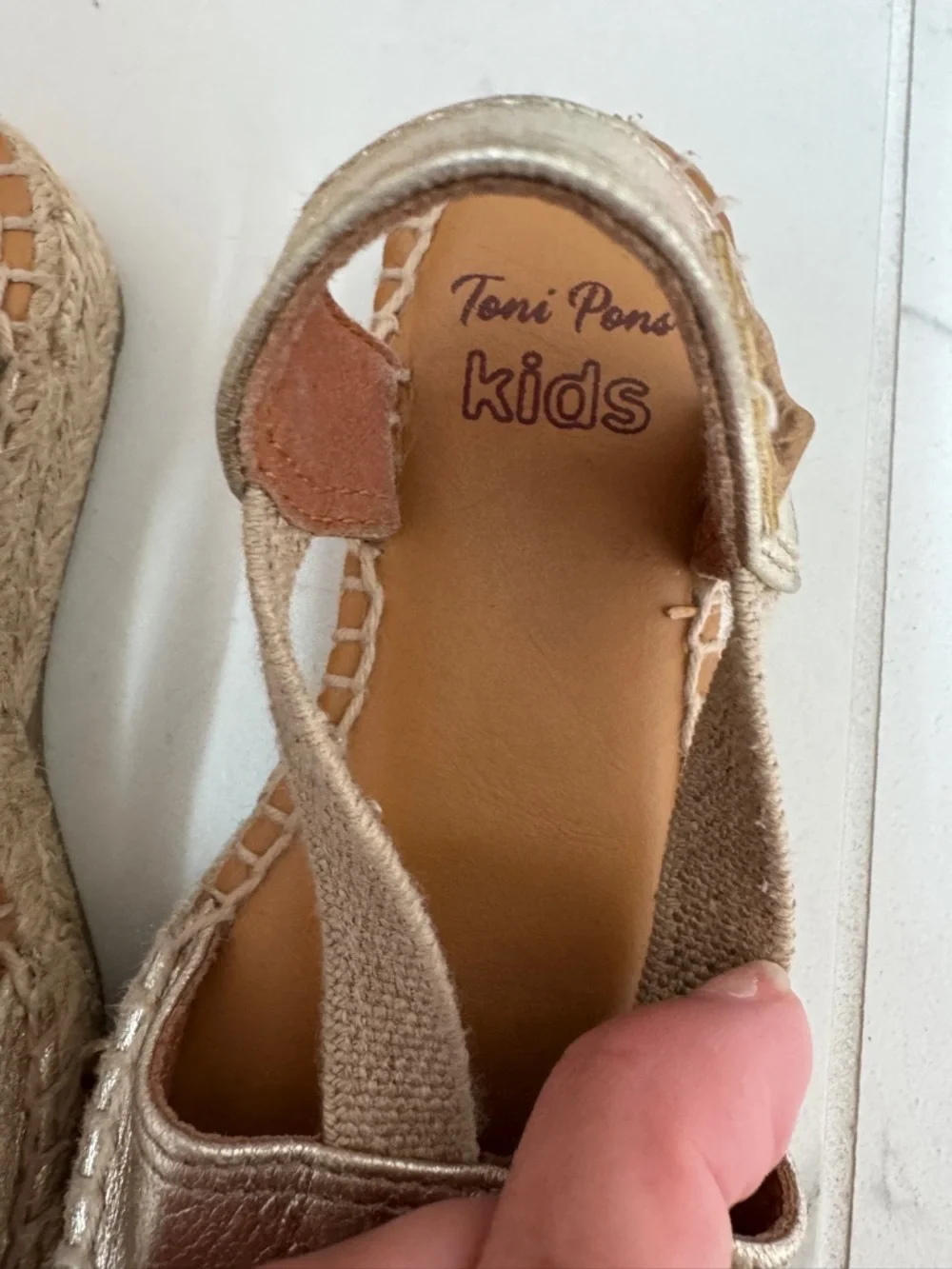 Girls' Eli-p Wedge Espadrilles Toni Pons - Sz 25 (8.5-9)